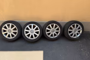 DOPPIO SET GOMME+CERCHI ORIGINALI AUDI