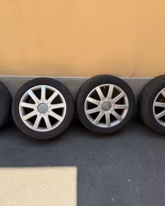 DOPPIO SET GOMME+CERCHI ORIGINALI AUDI