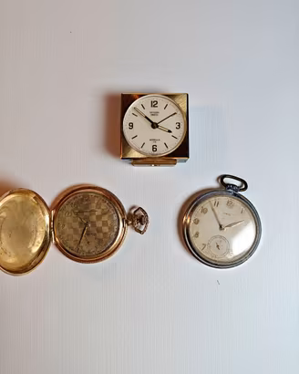 Lotto di 3 orologi vintage meccanici, Chronomètre