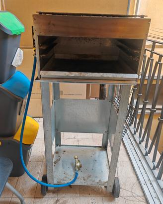 Barbecue a gas verticale (NO FUMO) 