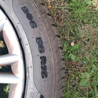 pneumatici 4 stagioni + cerchi in lega fiat bravo