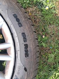 pneumatici 4 stagioni + cerchi in lega fiat bravo