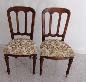 Sedie basse poltroncine fine '800