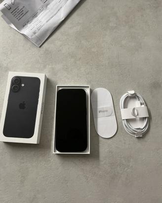 Apple Iphone 16 nero 128 scontrino