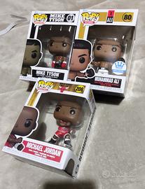 Lotto funko pop boxing ali tyson jordan nba