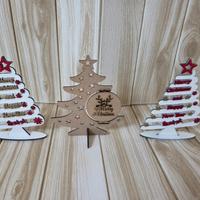 Stock 3 Alberi di Natale in legno 