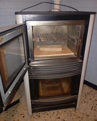 Stufa a pellet con forno