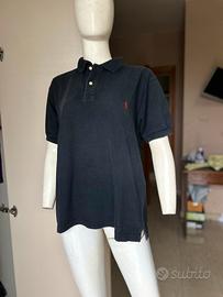 T-shirt Polo Ralph Lauren nera e rosso XL uomo