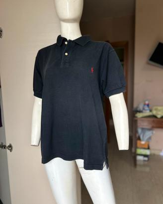 T-shirt Polo Ralph Lauren nera e rosso XL uomo