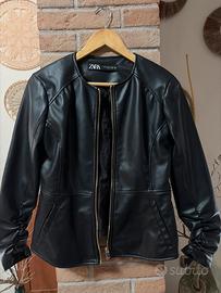 Giacca pelle donna zara
