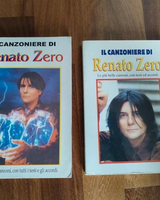 RENATO ZERO - 2 Libri  Canzoniere  testi e accordi
