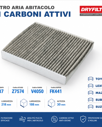Filtro Abitacolo Carboni Attivi Z7574 Toyota Lexus