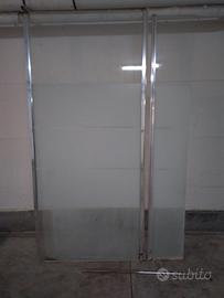 Box doccia walk-in anta fissa 80 e mobile 30 h190