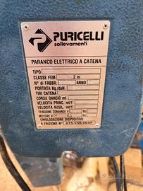 paranco elettrico 