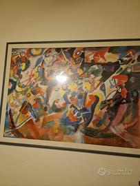 Grande quadro astratto moderno stampa artistica