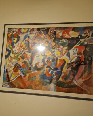 Grande quadro astratto moderno stampa artistica
