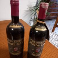 2 Bottiglie brunello montalcino da collezione