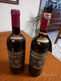 2 Bottiglie brunello montalcino da collezione