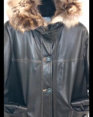 giaccone in vera pelle donna 