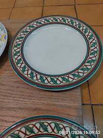 PIATTI IN PORCELLANA DECORATI VINTAGE- TIFFANY -  