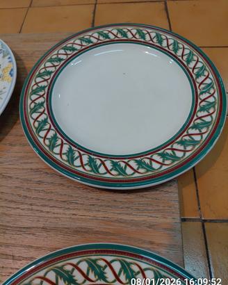 PIATTI IN PORCELLANA DECORATI VINTAGE- TIFFANY -  