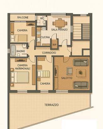 Appartamento con cantina e garage