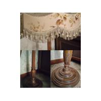 lampada in legno massello 