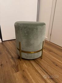 Pouf Westwing velluto verde salvia