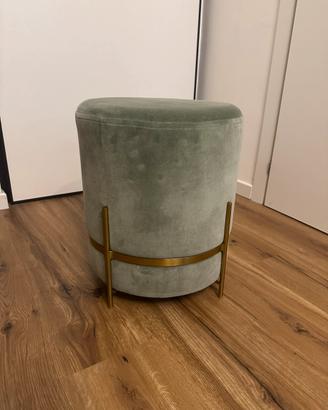 Pouf Westwing velluto verde salvia