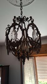 LAMPADARIO CON GOGGIE IN VETRO