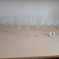 Servizio bicchieri cristallo La Seine acqua flut