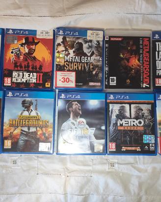 Lotto Giochi PS4 (Perfetto stato)