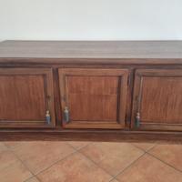 Mobile soggiorno porta TV legno massello