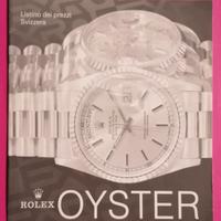Rolex Catalogo Listino dei Prezzi del'3/6/1992