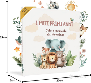 Album Nascita Bambina e Bambino per Incollare Foto