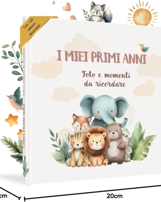 Album Nascita Bambina e Bambino per Incollare Foto