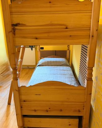 Letto a castello in legno
