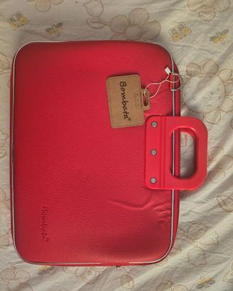 Borsa porta PC in ecopelle Bombata con tracolla!