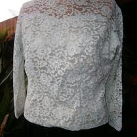 camicia pizzo  , fodera seta, anni '50