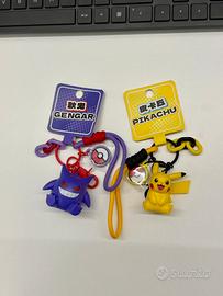 Portachiavi Pokemon Gengar & Pikachu Originali