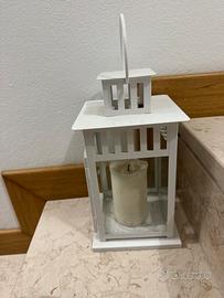 Ikea BORRBY Lanterna interno/esterno bianco 28cm