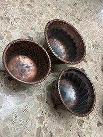 Calliere in rame, 3 dimensioni diverse