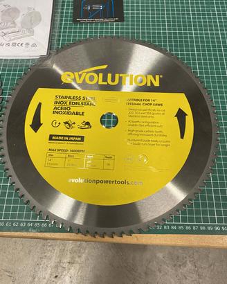 Evolution lama circolare 355mm per taglio inox