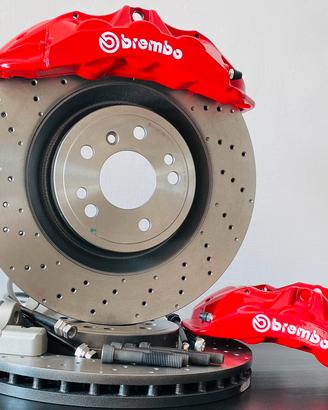 IMPIANTO FRENANTE BREMBO SLIM 6 POMPANTI 350mm