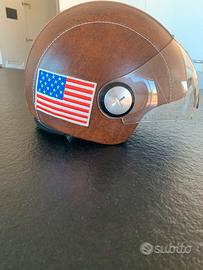 Casco personalizzato rivestito in pelle