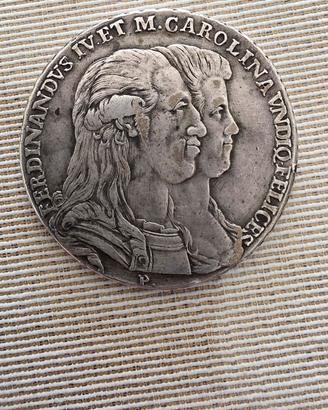 Piastra in Argento 120 Grana Regno di Napoli