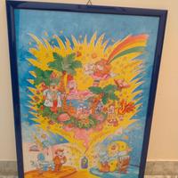 Cornice blu + puzzle 504 pezzi