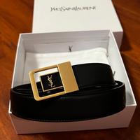 Cintura da donna con fibbia dorata Yves Saint Laur