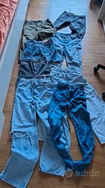 Lotto 7 jeans donna + 1 gonna taglia S