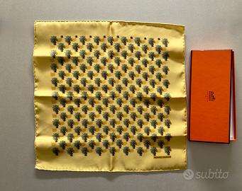 Hermès pochette seta 100% originale con scatola